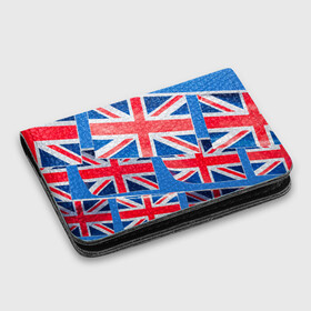Картхолдер с принтом с принтом Британские флаги , натуральная матовая кожа | размер 7,3 х 10 см; кардхолдер имеет 4 кармана для карт; | англия | британия | великобритания