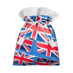 Подарочный 3D мешок с принтом Британские флаги , 100% полиэстер | Размер: 29*39 см | Тематика изображения на принте: англия | британия | великобритания