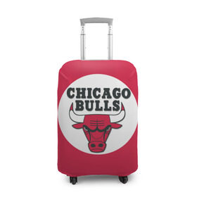 Чехол для чемодана 3D с принтом BULLS , 86% полиэфир, 14% спандекс | двустороннее нанесение принта, прорези для ручек и колес | chicago bulls | чикаго буллс