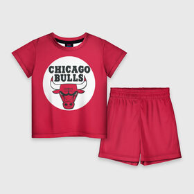 Детский костюм с шортами 3D с принтом BULLS ,  |  | chicago bulls | чикаго буллс