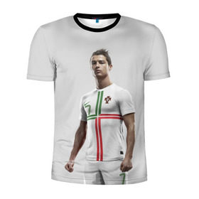 Мужская футболка 3D спортивная с принтом Роналдо , 100% полиэстер с улучшенными характеристиками | приталенный силуэт, круглая горловина, широкие плечи, сужается к линии бедра | Тематика изображения на принте: real | ronaldo | реал мадрид | роналдо | футбол