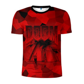 Мужская футболка 3D спортивная с принтом Doom classic 3 , 100% полиэстер с улучшенными характеристиками | приталенный силуэт, круглая горловина, широкие плечи, сужается к линии бедра | Тематика изображения на принте: 