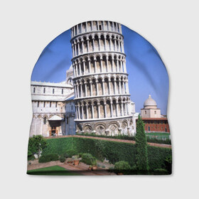 Шапка 3D с принтом Пизанская башня , 100% полиэстер | универсальный размер, печать по всей поверхности изделия | италия | турист
