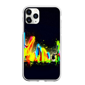 Чехол для iPhone 11 Pro матовый с принтом Взрыв красок , Силикон |  | абстракция | абстракция красок | брызги | краска | цветные