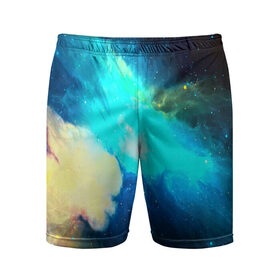Мужские шорты 3D спортивные с принтом Космос ,  |  | вселенная | галактика | звезды | планеты | туманность