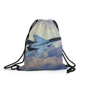 Рюкзак-мешок 3D с принтом Авиация , 100% полиэстер | плотность ткани — 200 г/м2, размер — 35 х 45 см; лямки — толстые шнурки, застежка на шнуровке, без карманов и подкладки | авиация | крылья | небо | полет | самолет