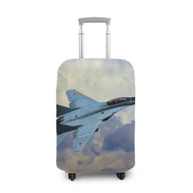 Чехол для чемодана 3D с принтом Авиация , 86% полиэфир, 14% спандекс | двустороннее нанесение принта, прорези для ручек и колес | авиация | крылья | небо | полет | самолет