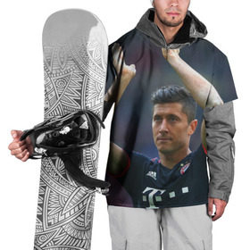 Накидка на куртку 3D с принтом Левандовский , 100% полиэстер |  | Тематика изображения на принте: бавария | левандовски | польша | футбол