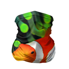 Бандана-труба 3D с принтом Рыба клоун , 100% полиэстер, ткань с особыми свойствами — Activecool | плотность 150‒180 г/м2; хорошо тянется, но сохраняет форму | клоун | коралл | немо | океан | цветная