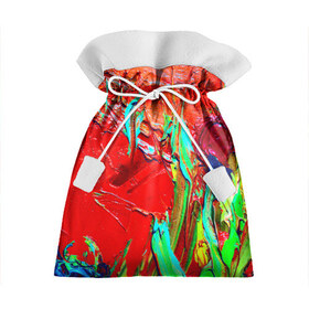 Подарочный 3D мешок с принтом Масляные краски , 100% полиэстер | Размер: 29*39 см | абстракция | абстракция красок | арт | краска | мазки | цветные