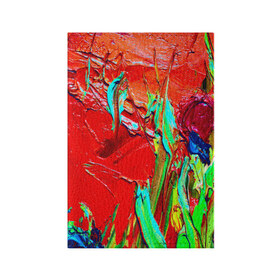 Обложка для паспорта матовая кожа с принтом Масляные краски , натуральная матовая кожа | размер 19,3 х 13,7 см; прозрачные пластиковые крепления | абстракция | абстракция красок | арт | краска | мазки | цветные