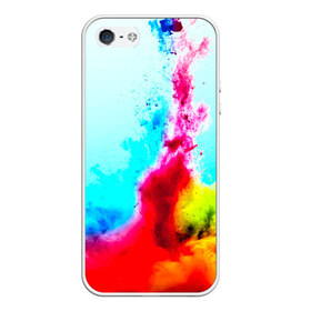 Чехол силиконовый для Телефон Apple iPhone 5/5S с принтом Палитра красок , Силикон | Область печати: задняя сторона чехла, без боковых панелей | абстракция | абстракция красок | брызги | краска | цветные
