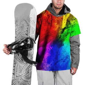 Накидка на куртку 3D с принтом Grunge paint , 100% полиэстер |  | Тематика изображения на принте: абстракция | абстракция красок | арт | брызги | краска | цветные