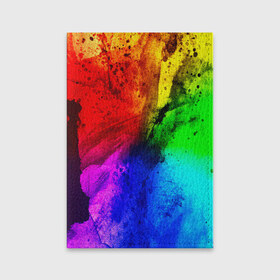 Обложка для паспорта матовая кожа с принтом Grunge paint , натуральная матовая кожа | размер 19,3 х 13,7 см; прозрачные пластиковые крепления | Тематика изображения на принте: абстракция | абстракция красок | арт | брызги | краска | цветные