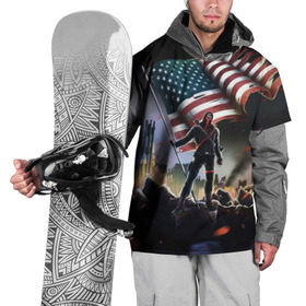 Накидка на куртку 3D с принтом Homefront: The Revolution , 100% полиэстер |  | america | homefront | revolution | usa | америка | революция | сша | хоумфронт