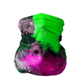 Бандана-труба 3D с принтом Брызги красок , 100% полиэстер, ткань с особыми свойствами — Activecool | плотность 150‒180 г/м2; хорошо тянется, но сохраняет форму | кляксы | разноцветный | яркий