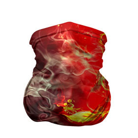 Бандана-труба 3D с принтом Цветок в огне , 100% полиэстер, ткань с особыми свойствами — Activecool | плотность 150‒180 г/м2; хорошо тянется, но сохраняет форму | дым | пламя