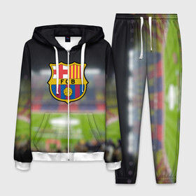 Мужской костюм 3D с принтом Camp Nou , 100% полиэстер | Манжеты и пояс оформлены тканевой резинкой, двухслойный капюшон со шнурком для регулировки, карманы спереди | Тематика изображения на принте: barcelona | барселона | камп | ноу | фк | футбол