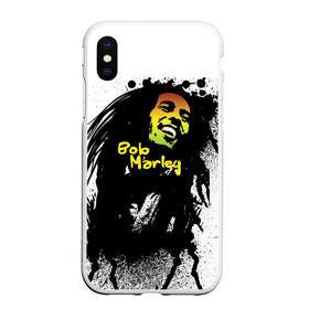 Чехол для iPhone XS Max матовый с принтом Bob Marley , Силикон | Область печати: задняя сторона чехла, без боковых панелей | bob marley | боб марли | музыка | регги | ямайка