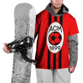 Накидка на куртку 3D с принтом Милан ФК , 100% полиэстер |  | ac milan | milan | милан | спорт | фк | фк милан | футбол | футбольный клуб