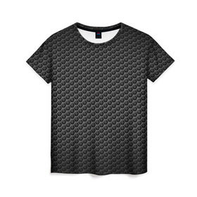 Женская футболка 3D с принтом Нано-сетка , 100% полиэфир ( синтетическое хлопкоподобное полотно) | прямой крой, круглый вырез горловины, длина до линии бедер | арт | нано | сетка | текстуры | технологии