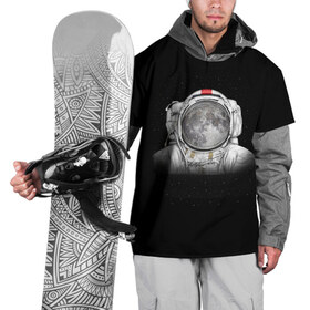 Накидка на куртку 3D с принтом Космонавт 1 , 100% полиэстер |  | astro | moon | space monkey | star | stars | астронавт | звезды | земля | космонавт | космос | луна | скафандр