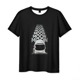 Мужская футболка 3D с принтом Космонавт 2 , 100% полиэфир | прямой крой, круглый вырез горловины, длина до линии бедер | astro | moon | space monkey | star | stars | астронавт | звезды | земля | космонавт | космос | луна | скафандр