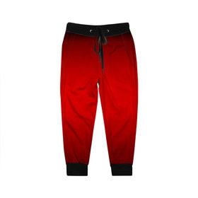 Детские брюки 3D с принтом Hot-Rod , 100% полиэстер | манжеты по низу, эластичный пояс регулируется шнурком, по бокам два кармана без застежек, внутренняя часть кармана из мелкой сетки | градиент | красный