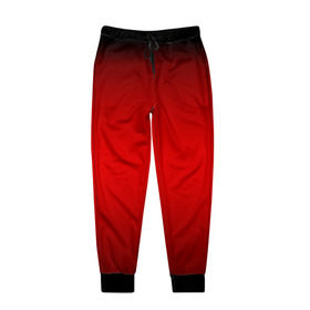 Мужские брюки 3D с принтом Hot-Rod , 100% полиэстер | манжеты по низу, эластичный пояс регулируется шнурком, по бокам два кармана без застежек, внутренняя часть кармана из мелкой сетки | Тематика изображения на принте: градиент | красный