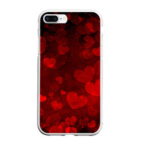 Чехол для iPhone 7Plus/8 Plus матовый с принтом Сердечко , Силикон | Область печати: задняя сторона чехла, без боковых панелей | 14 февраля | красная | любовь | сердце