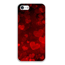 Чехол для iPhone 5/5S матовый с принтом Сердечко , Силикон | Область печати: задняя сторона чехла, без боковых панелей | 14 февраля | красная | любовь | сердце