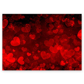 Поздравительная открытка с принтом Сердечко , 100% бумага | плотность бумаги 280 г/м2, матовая, на обратной стороне линовка и место для марки
 | 14 февраля | красная | любовь | сердце