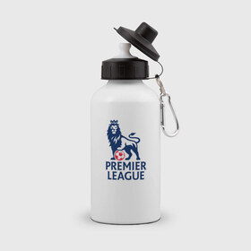 Бутылка спортивная с принтом Английская Премьер Лига , металл | емкость — 500 мл, в комплекте две пластиковые крышки и карабин для крепления | england | league | premier | англия