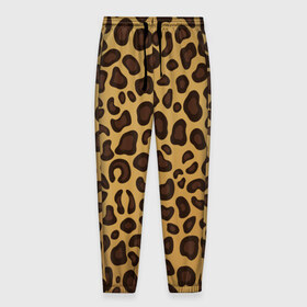 Мужские брюки 3D с принтом Окрас леопарда , 100% полиэстер | манжеты по низу, эластичный пояс регулируется шнурком, по бокам два кармана без застежек, внутренняя часть кармана из мелкой сетки | арт | животные | леопард | окрас