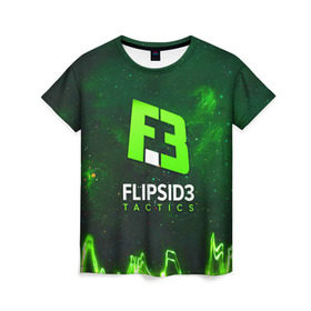 Женская футболка 3D с принтом flipsid3 2 , 100% полиэфир ( синтетическое хлопкоподобное полотно) | прямой крой, круглый вырез горловины, длина до линии бедер | flipsid
