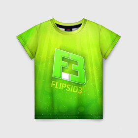 Детская футболка 3D с принтом flipsid3 3 , 100% гипоаллергенный полиэфир | прямой крой, круглый вырез горловины, длина до линии бедер, чуть спущенное плечо, ткань немного тянется | Тематика изображения на принте: flipsid