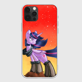 Чехол для iPhone 12 Pro Max с принтом Red Sky , Силикон |  | my little pony | луна | пинки пай | пони | рарити | рейнбоу дэш | селестия | сумеречная искорка | флаттершай | эплджек