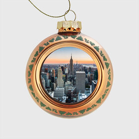 Стеклянный ёлочный шар с принтом Америка , Стекло | Диаметр: 80 мм | america | empire state building | new york | usa | америка | высотки | мегаполис | нью йорк | сша | штаты