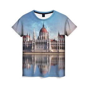Женская футболка 3D с принтом Будапешт , 100% полиэфир ( синтетическое хлопкоподобное полотно) | прямой крой, круглый вырез горловины, длина до линии бедер | budapest | europe | hungary | будапешт | венгрия | европа | ес | отпуск | туризм