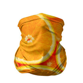 Бандана-труба 3D с принтом Апельсины , 100% полиэстер, ткань с особыми свойствами — Activecool | плотность 150‒180 г/м2; хорошо тянется, но сохраняет форму | апельсин | долька | цитрус