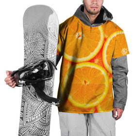 Накидка на куртку 3D с принтом Апельсины , 100% полиэстер |  | апельсин | долька | цитрус