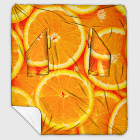 Плед с рукавами с принтом Апельсины , 100% полиэстер | Закругленные углы, все края обработаны. Ткань не мнется и не растягивается. Размер 170*145 | апельсин | долька | цитрус