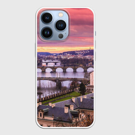 Чехол для iPhone 13 Pro с принтом Прага (Чехия) ,  |  | czech republic | europe | prague | европа | ес | каникулы | мосты | отпуск | прага | туризм | хоккей | чехия