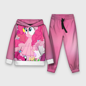 Детский костюм 3D (с толстовкой) с принтом Pinky Pie ,  |  | Тематика изображения на принте: my little pony | луна | пинки пай | пони | рарити | рейнбоу дэш | селестия | сумеречная искорка | флаттершай | эплджек