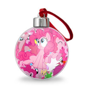 Ёлочный шар с принтом Pinky Pie , Пластик | Диаметр: 77 мм | my little pony | луна | пинки пай | пони | рарити | рейнбоу дэш | селестия | сумеречная искорка | флаттершай | эплджек