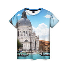 Женская футболка 3D с принтом Венеция , 100% полиэфир ( синтетическое хлопкоподобное полотно) | прямой крой, круглый вырез горловины, длина до линии бедер | europe | italy | venice | венеция | вода | европа | ес | италия | каникулы | лодки | отдых | отпуск | солнце | туризм