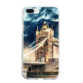 Чехол для iPhone 7Plus/8 Plus матовый с принтом Англия , Силикон | Область печати: задняя сторона чехла, без боковых панелей | england | europe | london | англия | биг бен | великобритания | высотки | королева | лондон | мегаполис | тауэрский мост | туризм