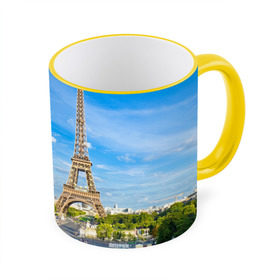 Кружка 3D с принтом Париж , керамика | ёмкость 330 мл | Тематика изображения на принте: france | paris | париж | франция | эйфелева башня