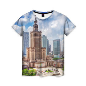 Женская футболка 3D с принтом Польша , 100% полиэфир ( синтетическое хлопкоподобное полотно) | прямой крой, круглый вырез горловины, длина до линии бедер | europe | poland | warsaw | беловежская пуща | варшава | европа | евросоюз | ес | краков | отпуск | польша | туризм