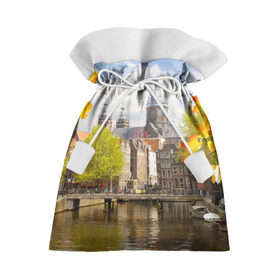 Подарочный 3D мешок с принтом Amsterdam , 100% полиэстер | Размер: 29*39 см | нидерланды | пейзаж
